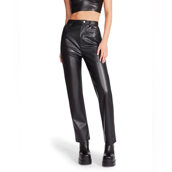 Steve Madden faux leather pants - Picture 1 of 9